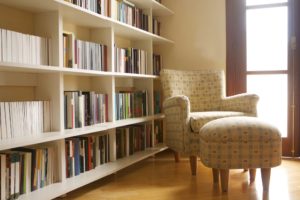 chair in reading room