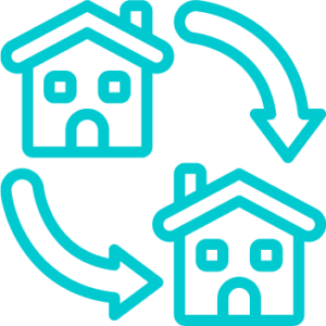 downsizing home icon